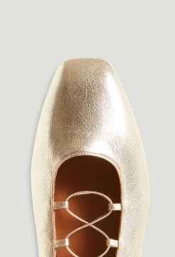 Ballerines Cuir Dore^Claudie Pierlot New