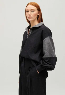 Blouse Ample Gris Fonce^Claudie Pierlot Flash Sale