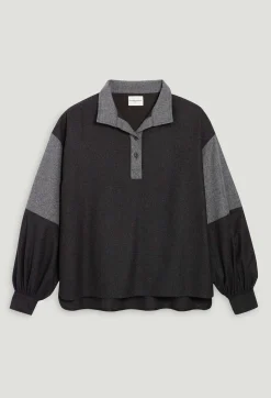 Blouse Ample Gris Fonce^Claudie Pierlot Flash Sale