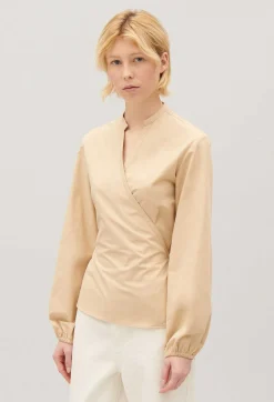 Blouse Cache-Coeur Sable^Claudie Pierlot Cheap