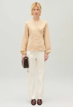 Blouse Cache-Coeur Sable^Claudie Pierlot Cheap