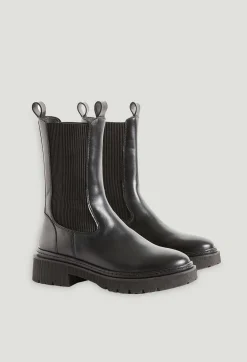 Bottes Chelsea Cuir Noir^Claudie Pierlot Online