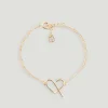 Bracelet Coeur Cp Laiton Dore^Claudie Pierlot Best