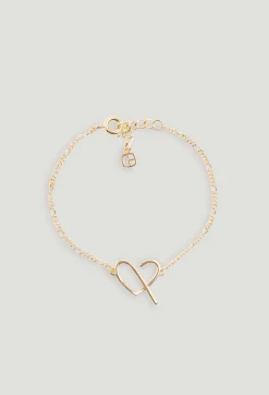 Bracelet Coeur Cp Laiton Dore^Claudie Pierlot Best