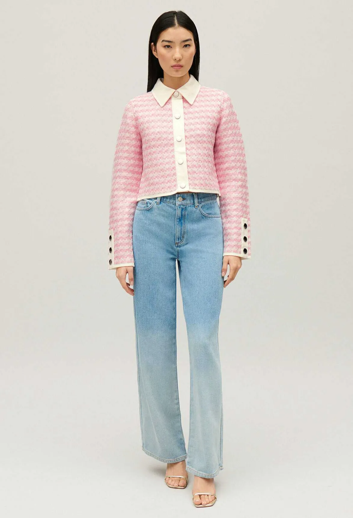 Cardigan En Maille Bicolore^Claudie Pierlot Discount