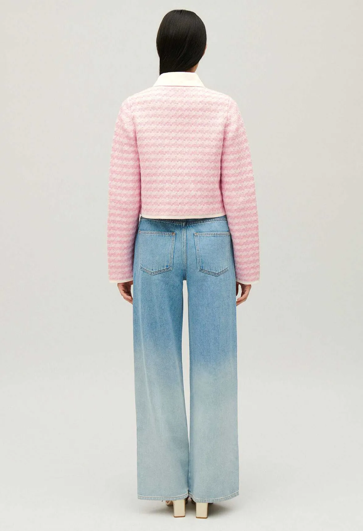 Cardigan En Maille Bicolore^Claudie Pierlot Discount