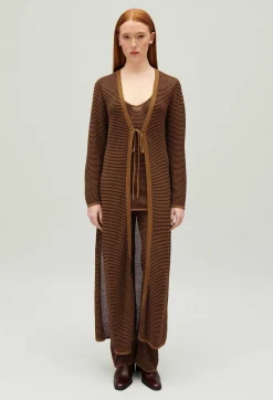 Cardigan Long Marron^Claudie Pierlot Flash Sale