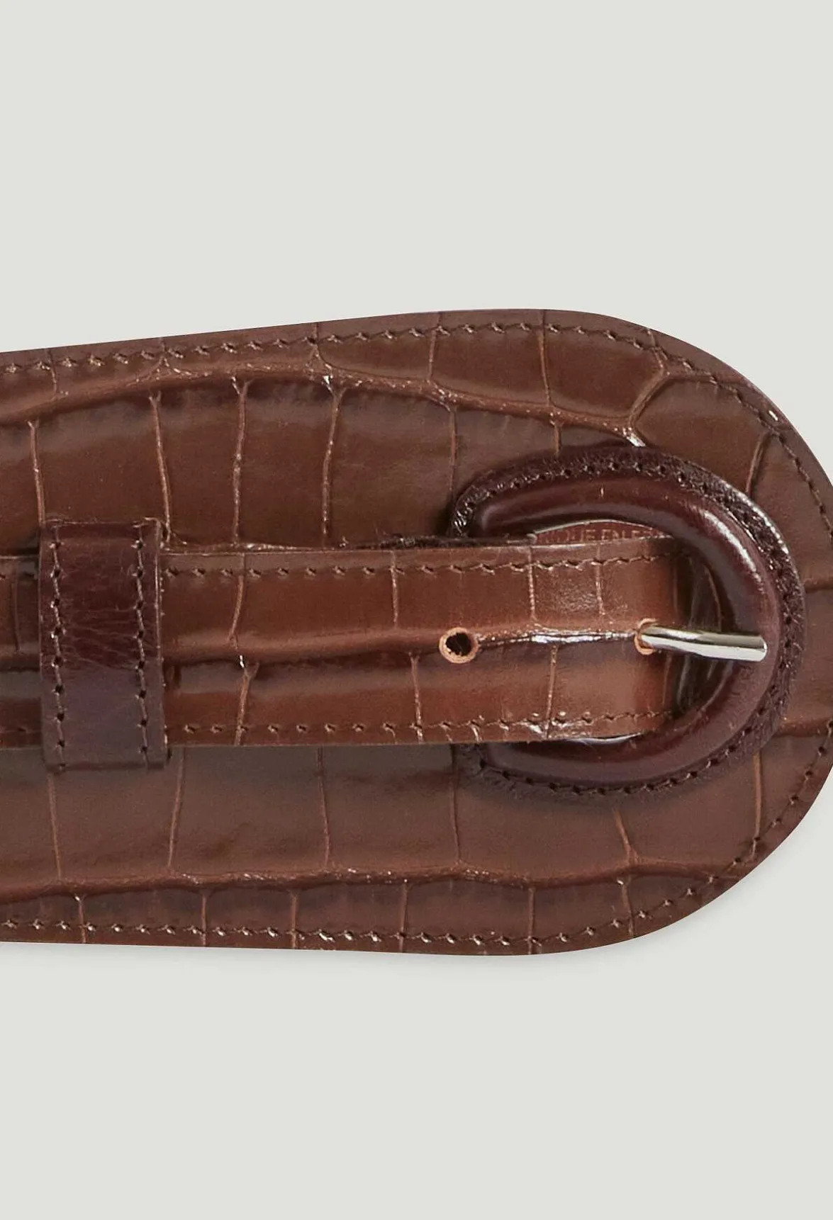 Ceinture Cuir Embosse Marron^Claudie Pierlot Clearance