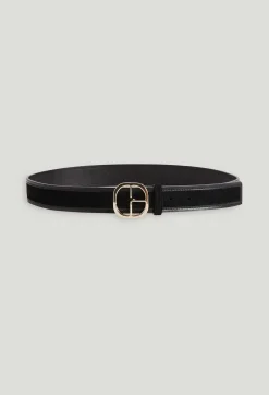 Ceinture Cuir Suede Noir^Claudie Pierlot New