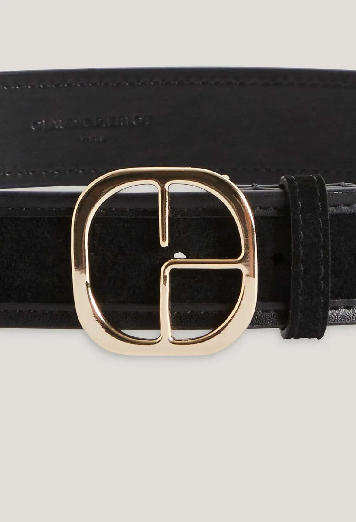 Ceinture Cuir Suede Noir^Claudie Pierlot New