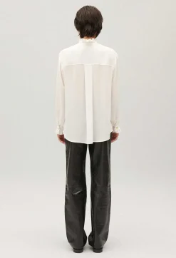 Chemise Blanche Col Montant Ondule^Claudie Pierlot Discount