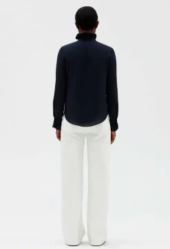 Chemise Col Victorien Marine^Claudie Pierlot Sale