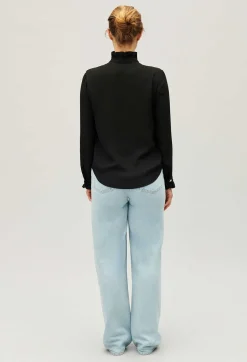 Chemise Col Victorien Noire^Claudie Pierlot Discount