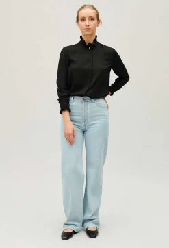Chemise Col Victorien Noire^Claudie Pierlot Discount