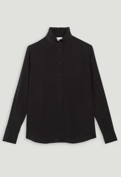 Chemise Col Victorien Soie Noire^Claudie Pierlot Best