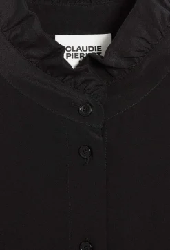 Chemise Col Victorien Soie Noire^Claudie Pierlot Best