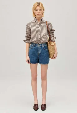 Chemise Rayee Bronze^Claudie Pierlot Discount