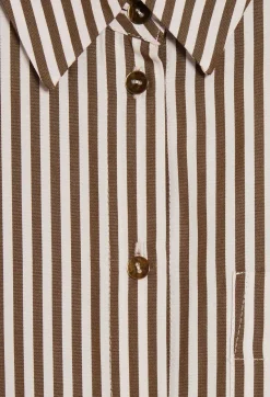 Chemise Rayee Bronze^Claudie Pierlot Discount