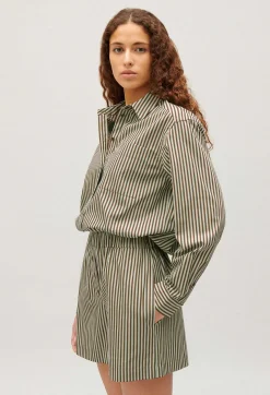 Chemise Rayee Verte^Claudie Pierlot Cheap