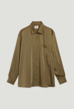 Chemise Satinee Ample Kaki^Claudie Pierlot Clearance