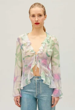 Chemisier Soie Imprime Aquarelle^Claudie Pierlot Sale