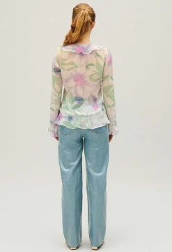 Chemisier Soie Imprime Aquarelle^Claudie Pierlot Sale