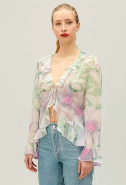 Chemisier Soie Imprime Aquarelle^Claudie Pierlot Sale