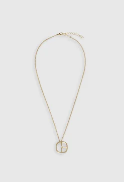 Collier Pendentif Monogramme Dore^Claudie Pierlot Store