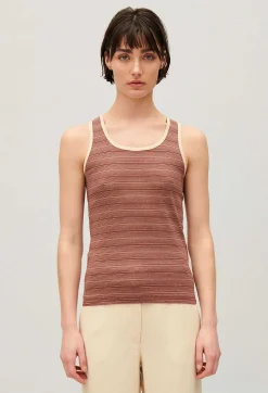 Debardeur Rayures Marron^Claudie Pierlot Best Sale