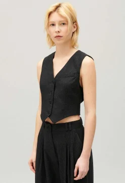 Gilet Costume Gris Chine^Claudie Pierlot New