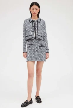 Gilet Court Col Claudine Monogramme^Claudie Pierlot New