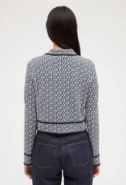Gilet Court Col Claudine Monogramme^Claudie Pierlot New