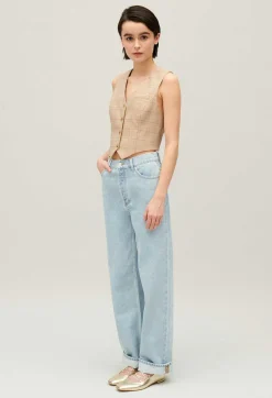 Jean Louis Flare Bleu Delave^Claudie Pierlot Discount