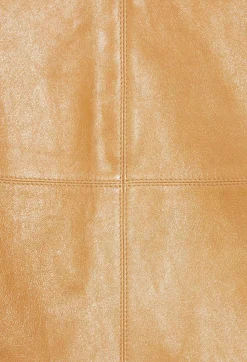 Jupe Courte Cuir Jaune Ocre^Claudie Pierlot Fashion