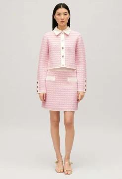 Jupe Courte En Maille Bicolore^Claudie Pierlot New