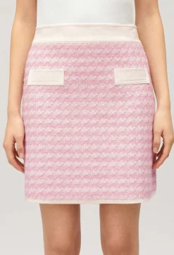 Jupe Courte En Maille Bicolore^Claudie Pierlot New
