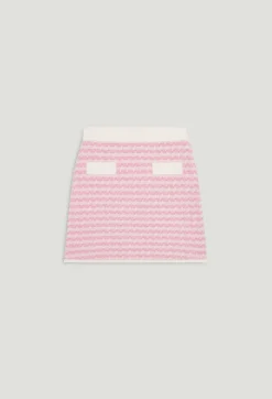 Jupe Courte En Maille Bicolore^Claudie Pierlot New