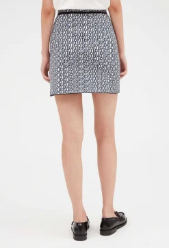 Jupe Courte Maille Monogramme Cp^Claudie Pierlot Store