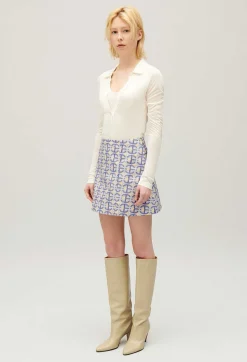 Jupe Courte Trapeze Monogramme^Claudie Pierlot New