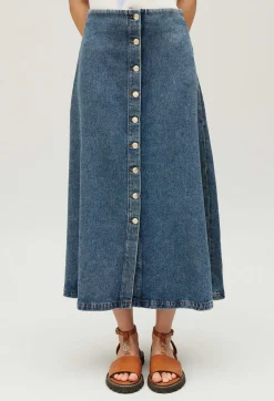 Jupe Midi Denim Bleu^Claudie Pierlot Store