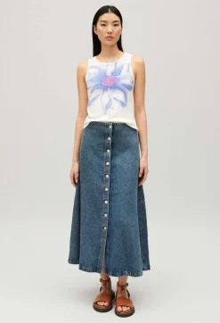 Jupe Midi Denim Bleu^Claudie Pierlot Store