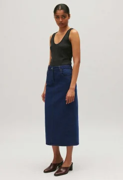 Jupe Midi Jean Bleu^Claudie Pierlot New