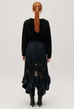 Jupe Midi Plisee Et Asymetrique^Claudie Pierlot Fashion