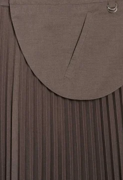 Jupe Midi Plissee Marron Glace^Claudie Pierlot Sale