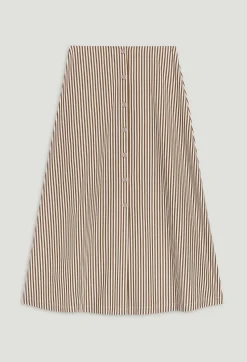 Jupe Midi Rayures Bronze^Claudie Pierlot Flash Sale