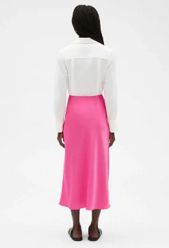 Jupe Mi-Longue Nouee Rose^Claudie Pierlot Best Sale