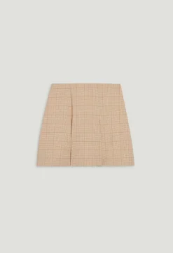 Jupe Trapeze Carreaux Beige^Claudie Pierlot Fashion