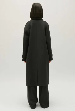 Manteau Mi-Long Laine Gris Chine^Claudie Pierlot Sale