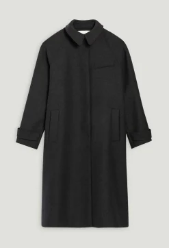 Manteau Mi-Long Laine Gris Chine^Claudie Pierlot Sale