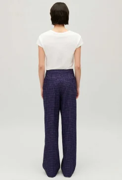 Pantalon Costume Carreaux Indigo^Claudie Pierlot Store